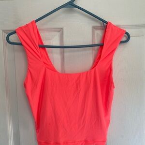 Aerie Bright Pink Smoothez Crop Tank Top